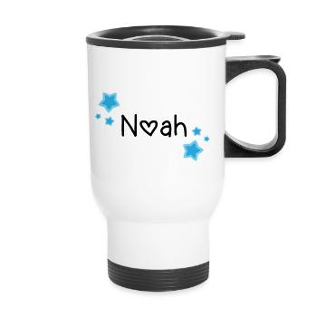 Name - Noah - Thermal mug with handle - white - Front