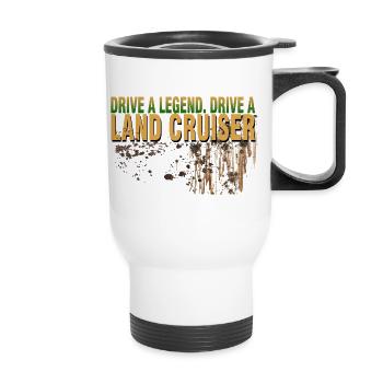 Landcruiser Drive A Legend - Thermobecher mit Tragegriff - Weiß - Vorne