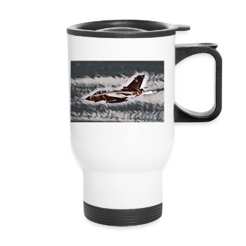Tornado Flame In Studio - Thermal mug with handle - white - Front