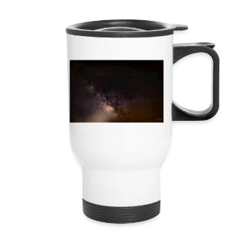 Milky Way Close-Up - Thermal mug with handle - white - Front