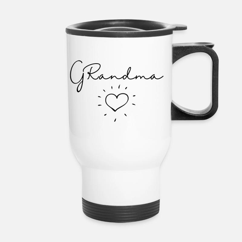 Oma. Oma Geschenk - Thermobecher mit Tragegriff - Weiß