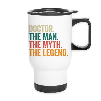 Docteur L’homme Le mythe La légende - Tasse isotherme avec poignée - blanc - Devant