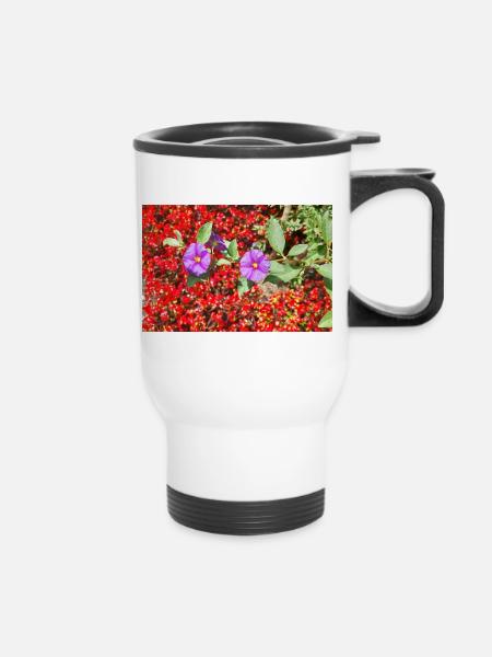 ENZIAN - Thermobecher mit Tragegriff - Weiß