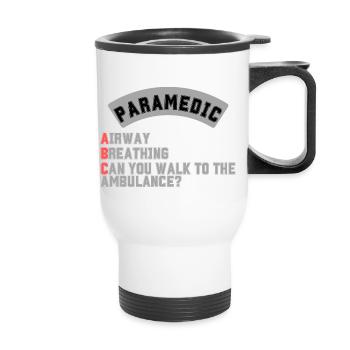ABC Paramedic - Thermobecher mit Tragegriff - Weiß - Vorne