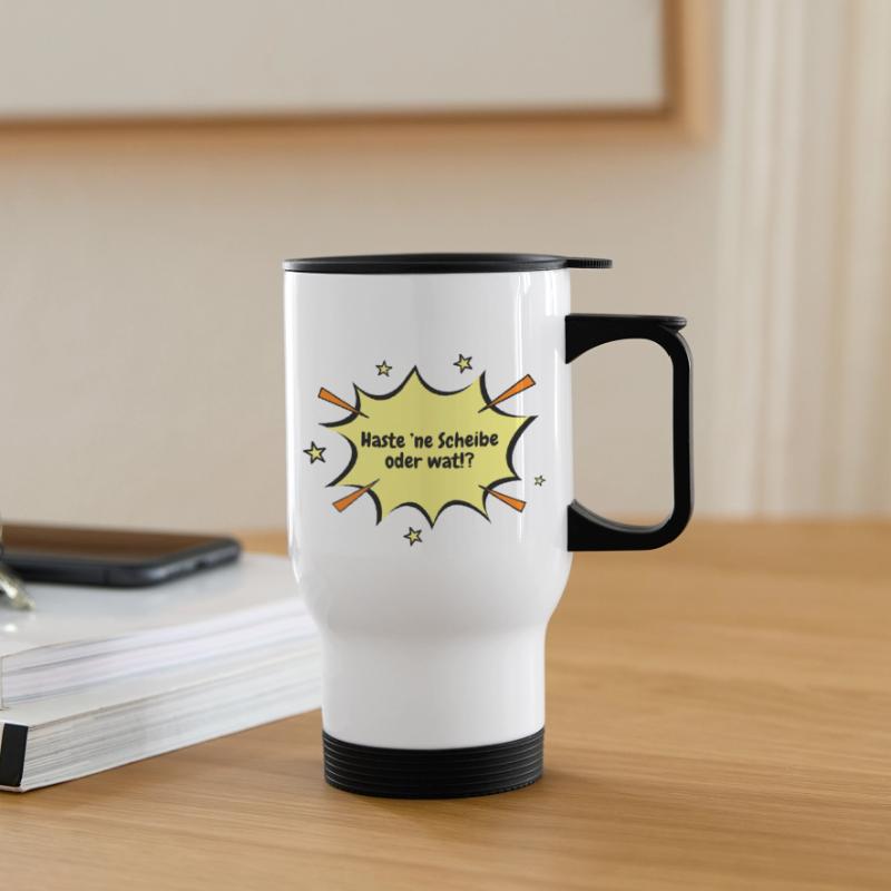 Berlin Haste 'ne Scheibe oder wat !? Tasse isotherme avec poignée