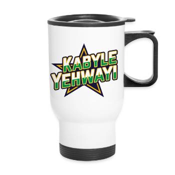 Kabyle Yehwayi (Kabyle Bien Fait, Je Le Veux) - Tasse isotherme avec poignée - blanc - Devant