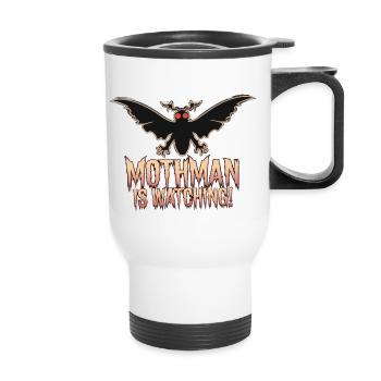 MOTHMAN REGARDE - Tasse isotherme avec poignée - blanc - Devant