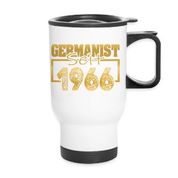Studied in 1966 - Thermal mug with handle - white - Front
