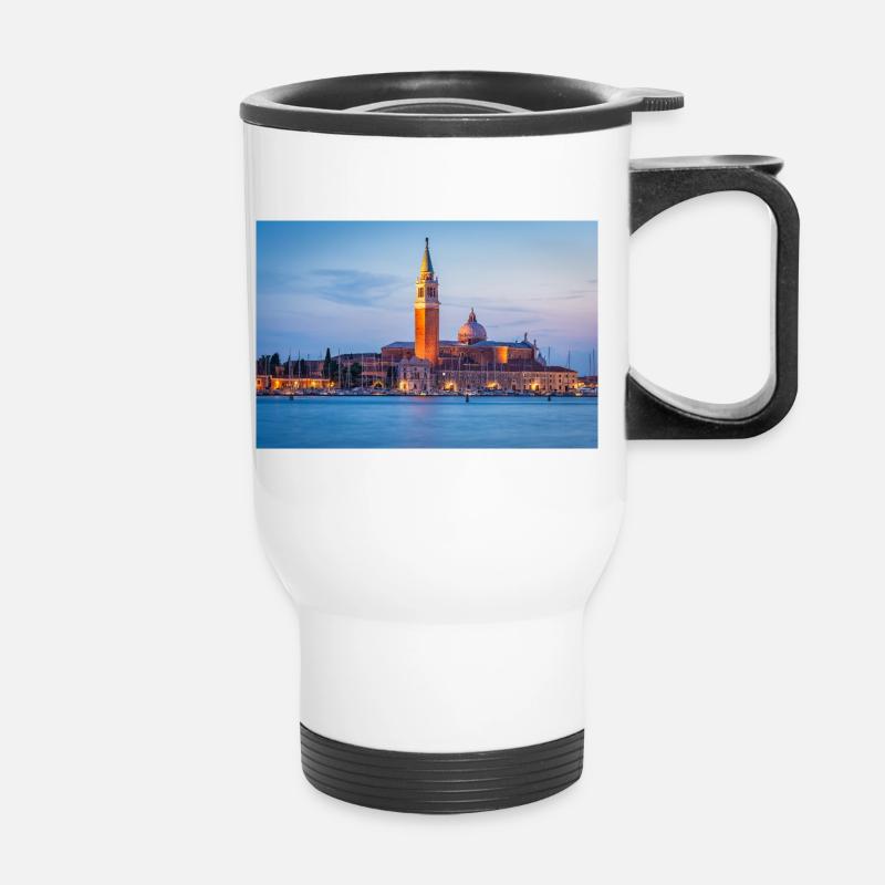 San Giorgio Maggiore le soir - Tasse isotherme avec poignée - blanc