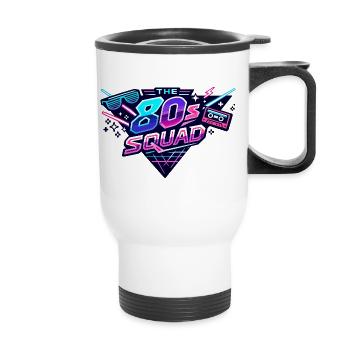 80s Squad Neon Retro - Thermal mug with handle - white - Front