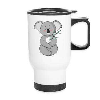 koala - Thermal mug with handle - white - Front