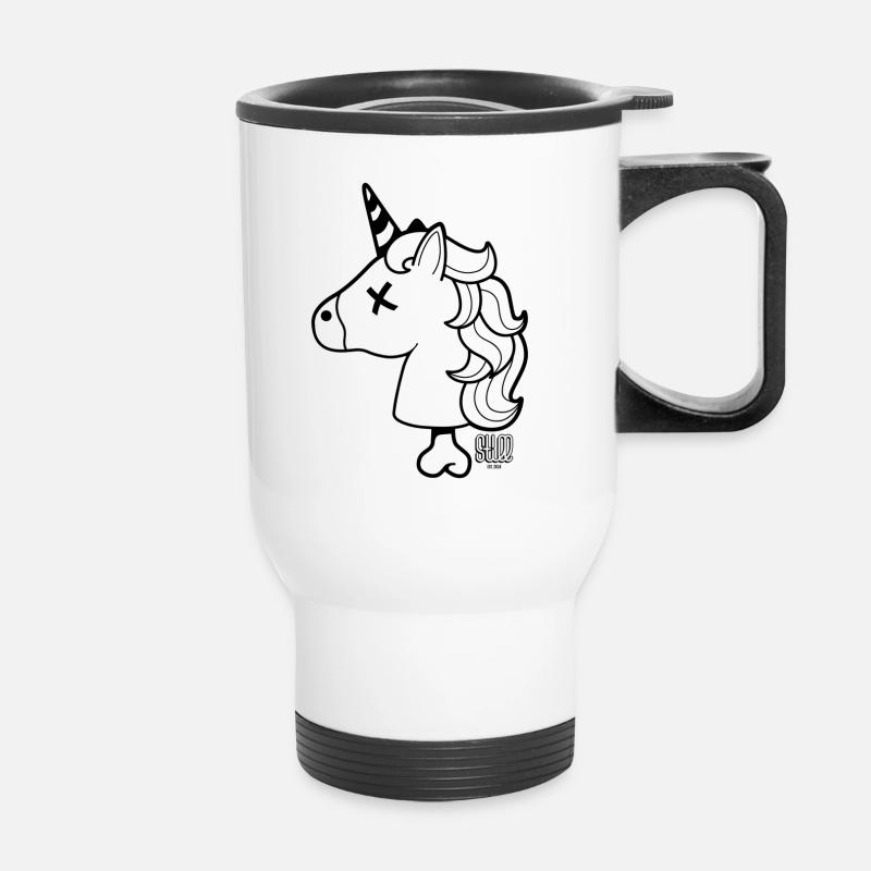 TOTEN EINHORN - Thermobecher mit Tragegriff - Weiß