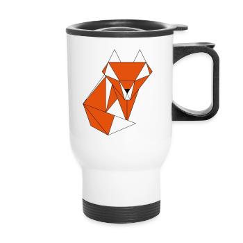 renard - Tasse isotherme avec poignée - blanc - Devant