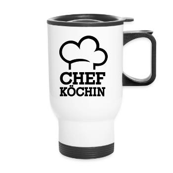 manager - Thermal mug with handle - white - Front