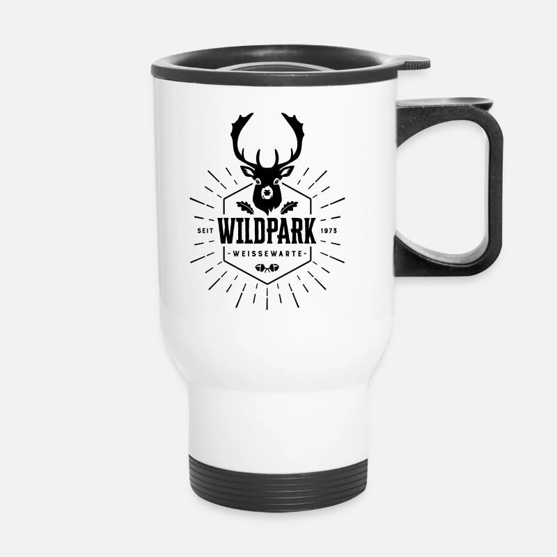 Wildpark Edition (1 Motiv) - Thermobecher mit Tragegriff - Weiß