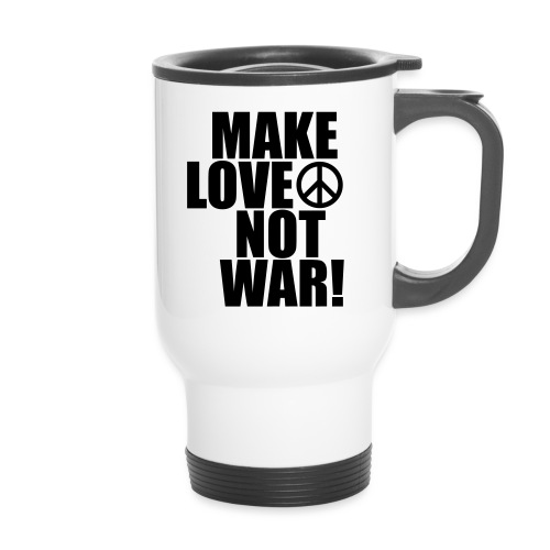 Make love not war - Termosmugg med handtag
