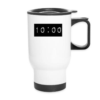 10:00 - Thermobecher mit Tragegriff - Weiß - Vorne