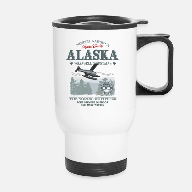 Alaska - Aircraft - Thermobecher mit Tragegriff - Weiß