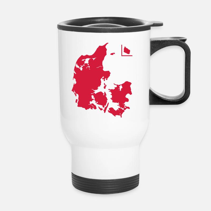Dänemark, Danmark - Thermobecher mit Tragegriff - Weiß