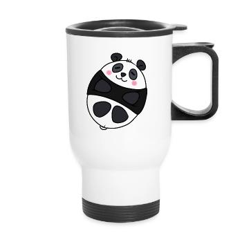 Sweet Panda - Thermal mug with handle - white - Front