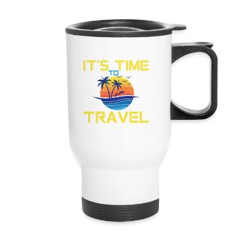 Travel vacation adventure gift - Thermal mug with handle - white - Front