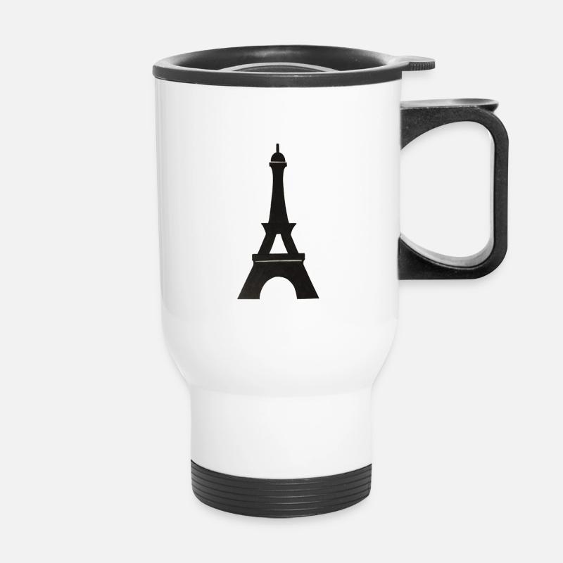 tour eiffel - Tasse isotherme avec poignée - blanc