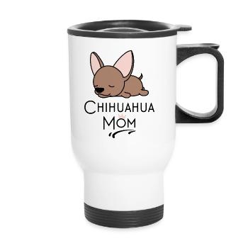 Chihuahua - Tasse isotherme avec poignée - blanc - Devant