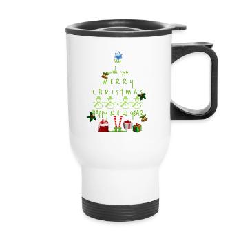 Noël Noël Noël Noël - Tasse isotherme avec poignée - blanc - Devant