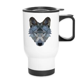 wolf - Thermobecher mit Tragegriff - Weiß - Vorne