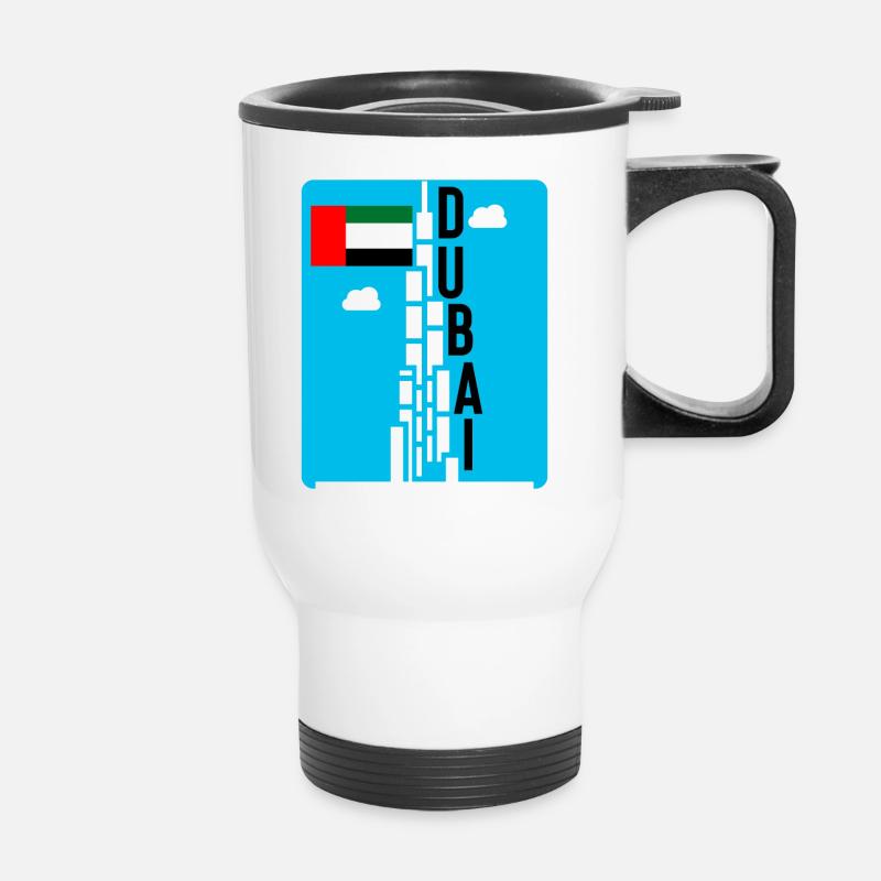 Dubaï - Tasse isotherme avec poignée - blanc