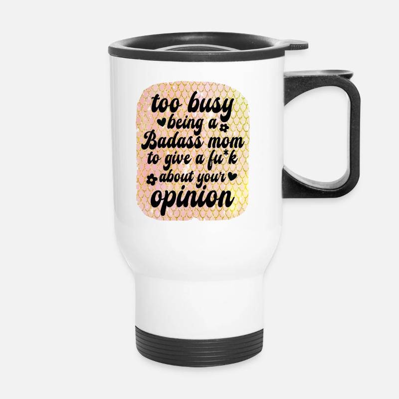 TooBusy - Thermobecher mit Tragegriff - Weiß