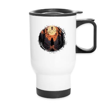 Spooky mood of Halloween - Thermal mug with handle - white - Front