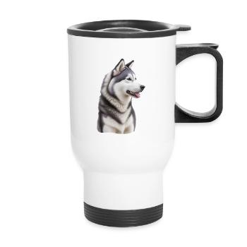 Husky - Thermobecher mit Tragegriff - Weiß - Vorne