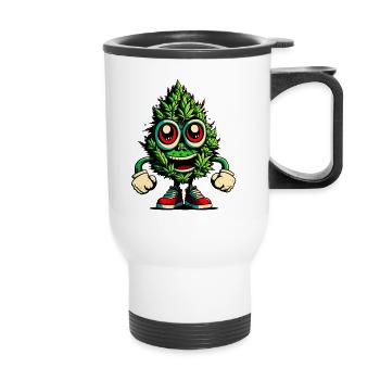 420 - Plein d’énergie - Tasse isotherme avec poignée - blanc - Devant