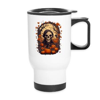 Spooky Man Halloween - Tasse isotherme avec poignée - blanc - Devant