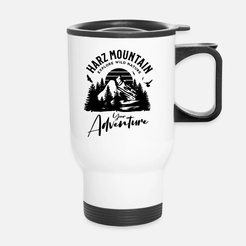 Harz Mountain Adventure - Thermal mug with handle - white