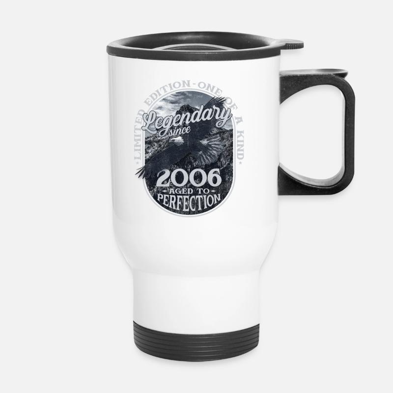 Legendär seit 2006 - Thermobecher mit Tragegriff - Weiß