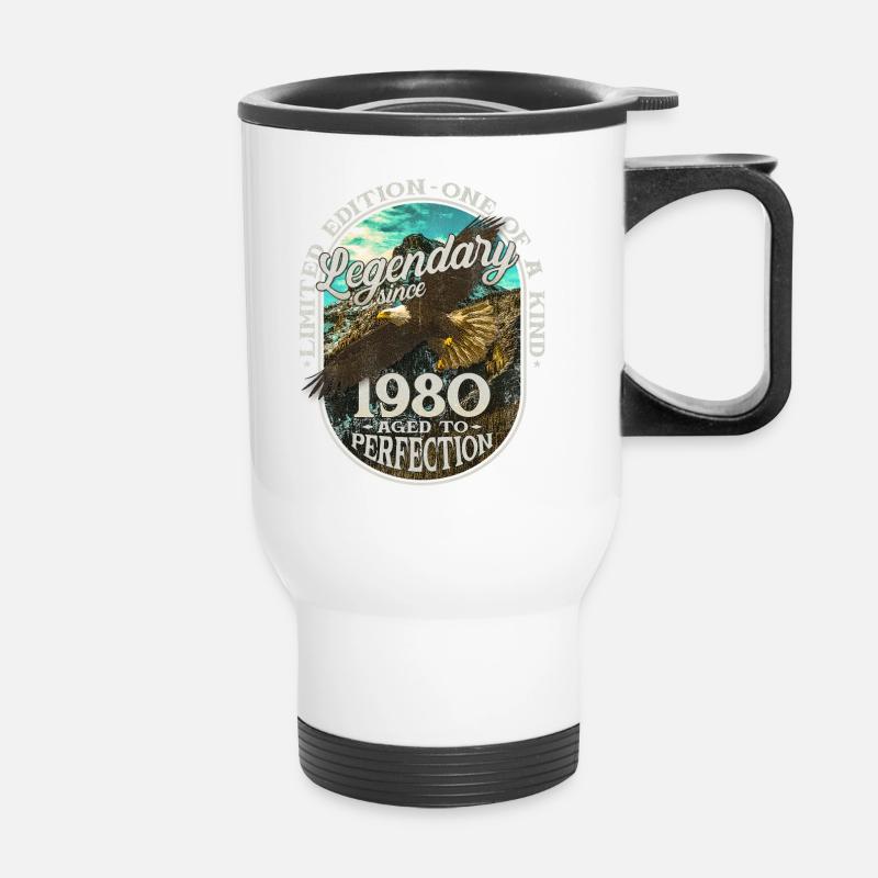 Legendär seit 1980 - Thermobecher mit Tragegriff - Weiß