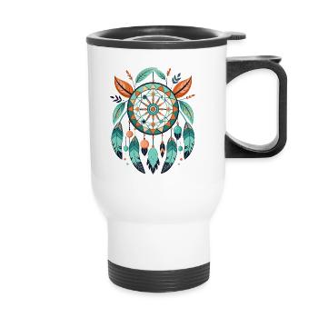 Dream catcher - Thermal mug with handle - white - Front