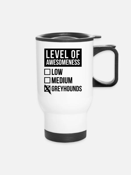 Greyhound Greyhound Greyhound - Thermobecher mit Tragegriff - Weiß