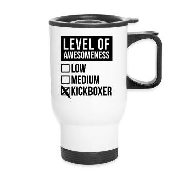 Kickboxing - Thermal mug with handle - white - Front