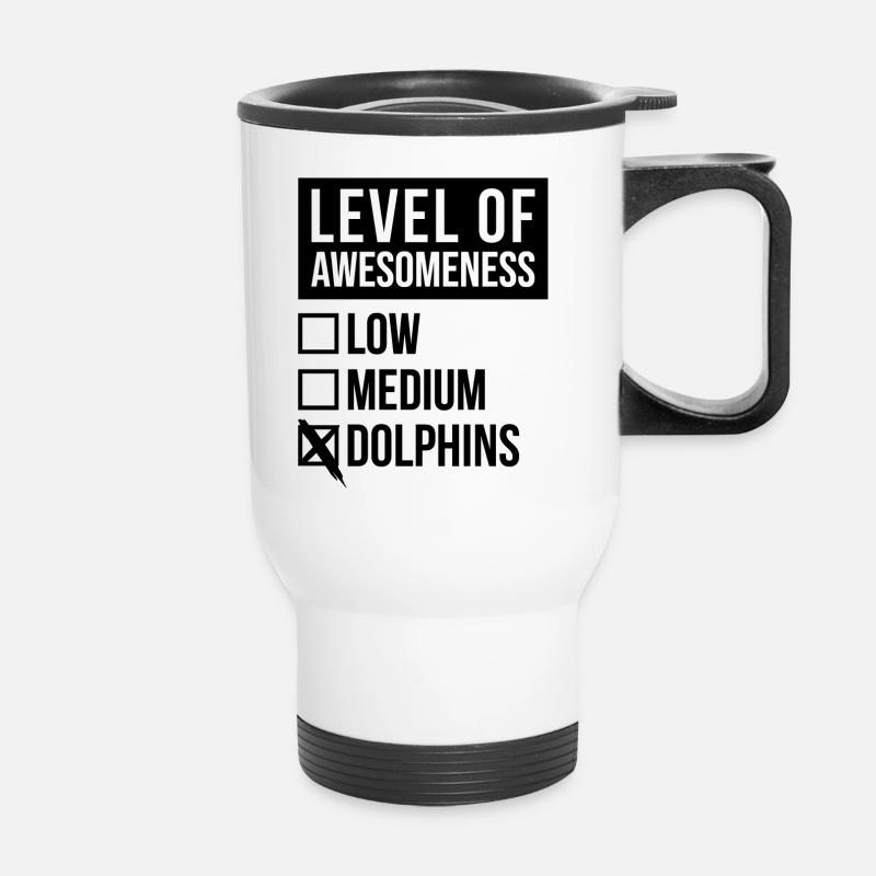 Delfin - Thermobecher mit Tragegriff - Weiß