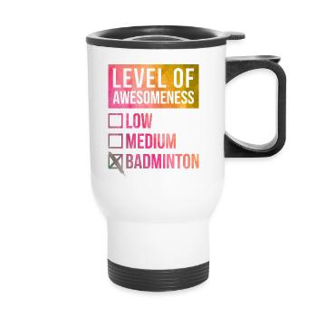 Badminton Badminton Badminton - Tasse isotherme avec poignée - blanc - Devant