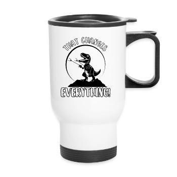 Cela change tout - Tasse isotherme avec poignée - blanc - Devant