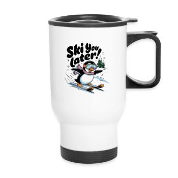 Ski You Later - Thermal mug with handle - white - Front