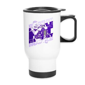 Frapper hustle répéter la pratique du paintball - Tasse isotherme avec poignée - blanc - Devant