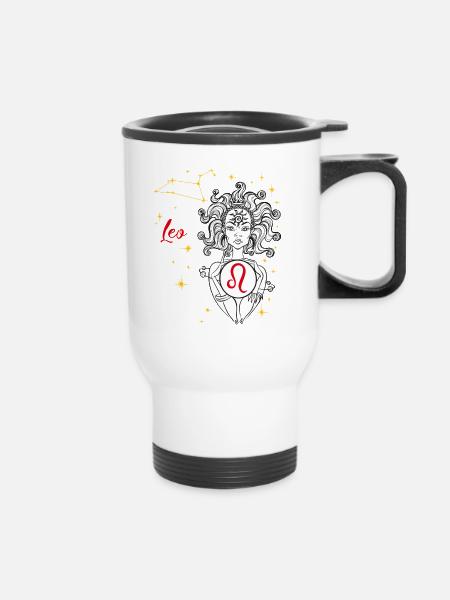 Leo - Thermobecher mit Tragegriff - Weiß