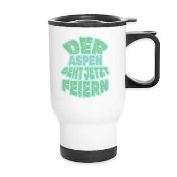 Aspen Aspen - Thermal mug with handle - white - Front