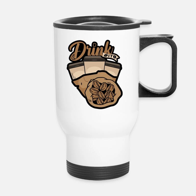 A Coffee Break - Thermal mug with handle - white