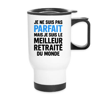 Meilleur retraité cadeau départ à la retraite - Tasse isotherme avec poignée - blanc - Devant